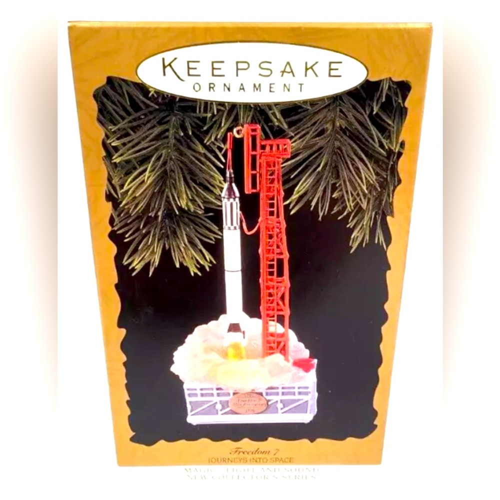 FREEDOM 7 Hallmark keepsake ornament Magic L/S! NIB 1996 Journey into Space!